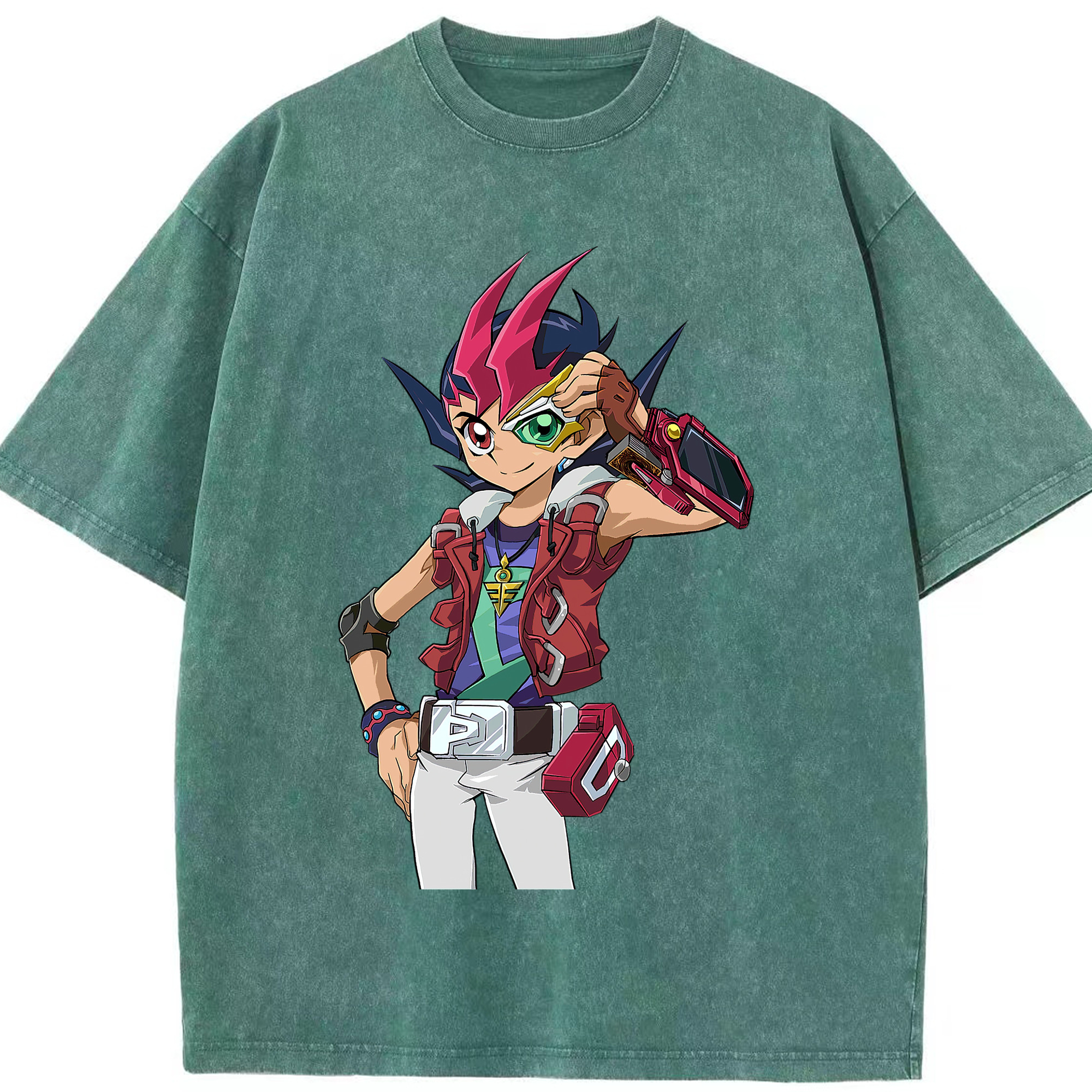 （画像用） 遊☆戯☆王 Yu-Gi-Oh! 綿100% ヴィンテージ風 半袖Tシャツ（フロントプリント）